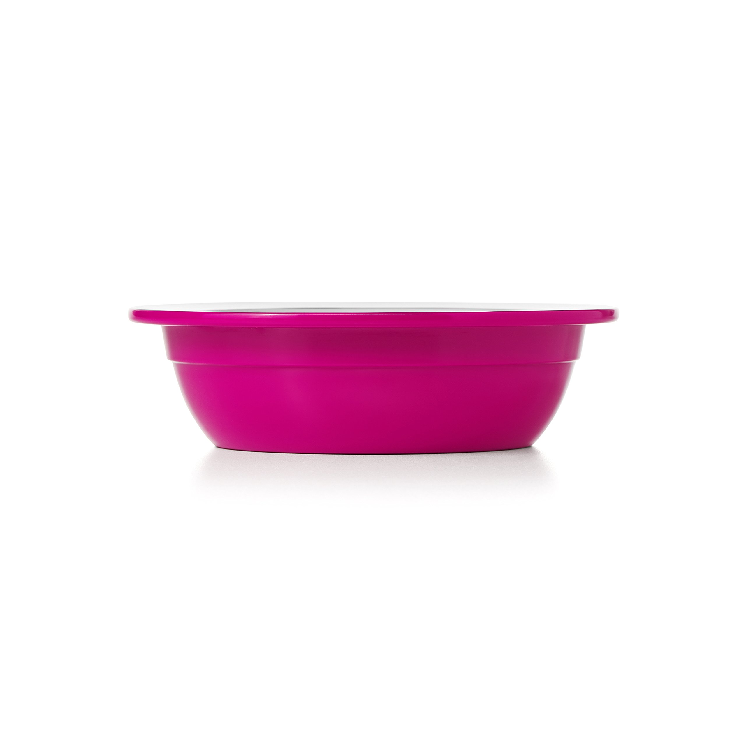 OXO Tot Melamine Bowl - BPA-Free, Durable & Dishwasher Safe Baby Feeding Bowl in Pink - Perfect for Toddlers, Kids & Baby-Led Weaning at Home or On-the-Go
