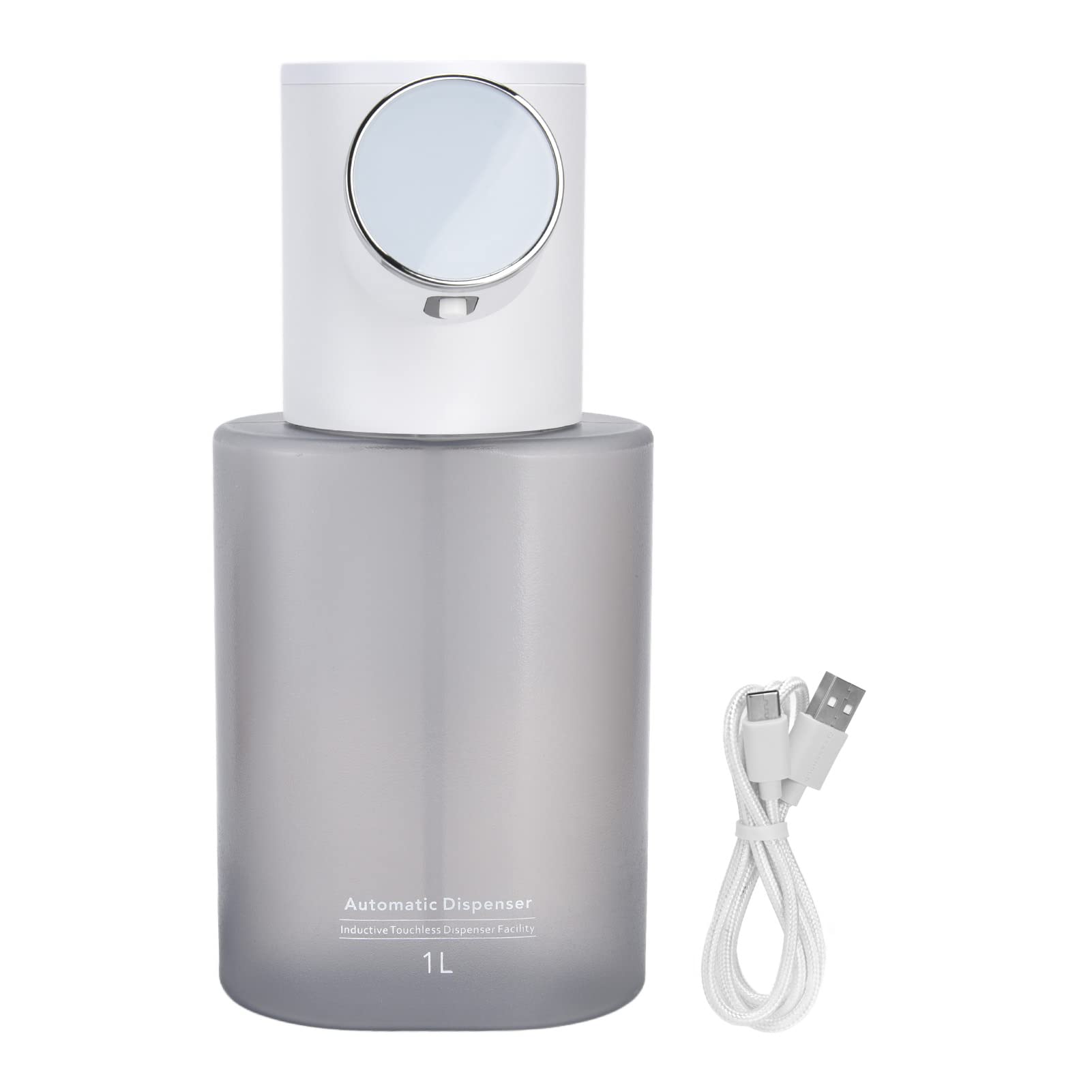 Automatic Touchless Sensor Soap Dispenser 1L - Infrared Induction Hands-Free Soap Dispenser with USB Charging for Bathroom, Kitchen, Hotel, Office & Public Spaces - Hygienic Non-Contact Liquid Soap Container for Home and Commercial Use
