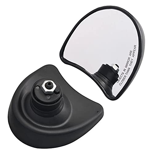 Harley Touring FLH Ultra Limited FLHTK Street Glide FLHX Electra Glide FLHT FLHTCU Rearview Fairing Side Mirrors (1996-2013) - Black - Durable Fairing Mount Rear View Mirrors for Enhanced Safety & Style on Long Rides