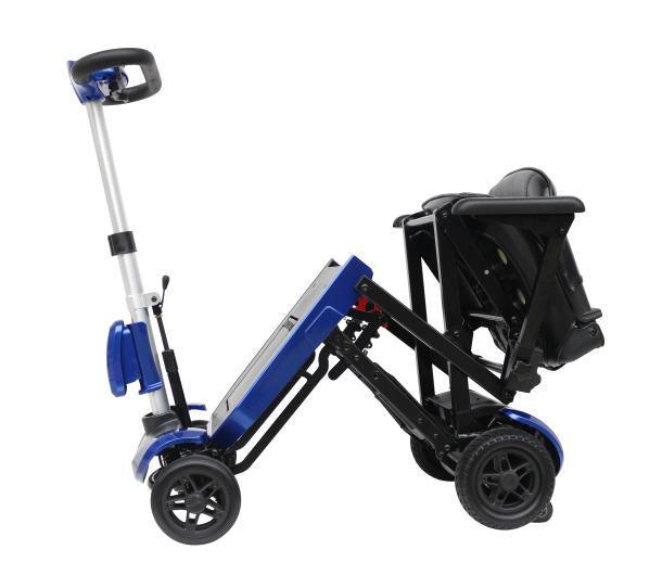 Drive Medical ZooMe Auto Flex Folding Mobility Scooter - Lightweight Electric Scooter for Adults & Seniors - Indoor/Outdoor Use for Shopping, Travel & Daily Mobility