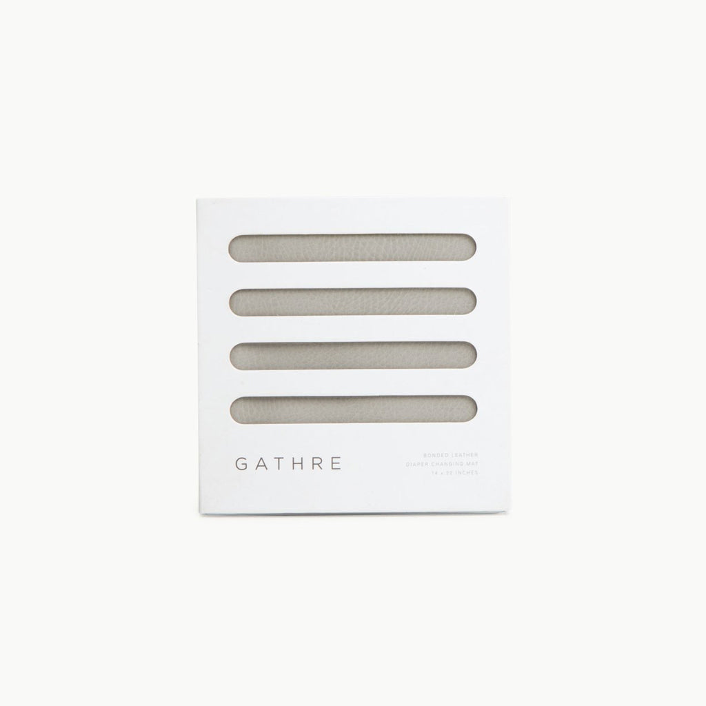 Gathre Micro Plus Leather Mat in Pewter - Waterproof & Stylish for Picnics, Beach, Yoga & Outdoor Activities