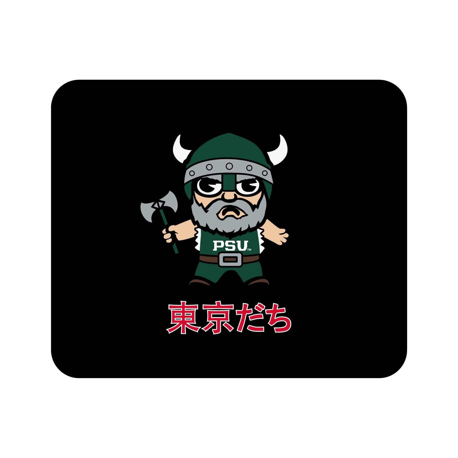 OTM Essentials Portland State University Standard Fabric Mouse Pad - Non-Slip Desk Accessory for Work & Gaming - Classic Design for Office, Home & School Use