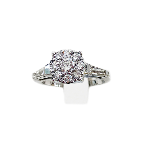 14K White Gold Diamond Ring for Women - Elegant Solitaire Engagement & Wedding Band - Perfect for Proposals, Anniversaries, and Special Occasions