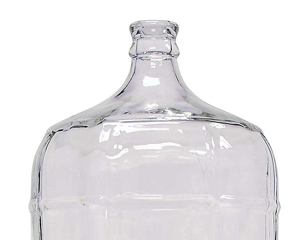 HomArt 5 Gallon Glass Water Jug with Spigot - BPA Free, Clear Glass Beverage Dispenser for Parties, Events & Home Use - Perfect for Lemonade, Iced Tea & Cold Drinks