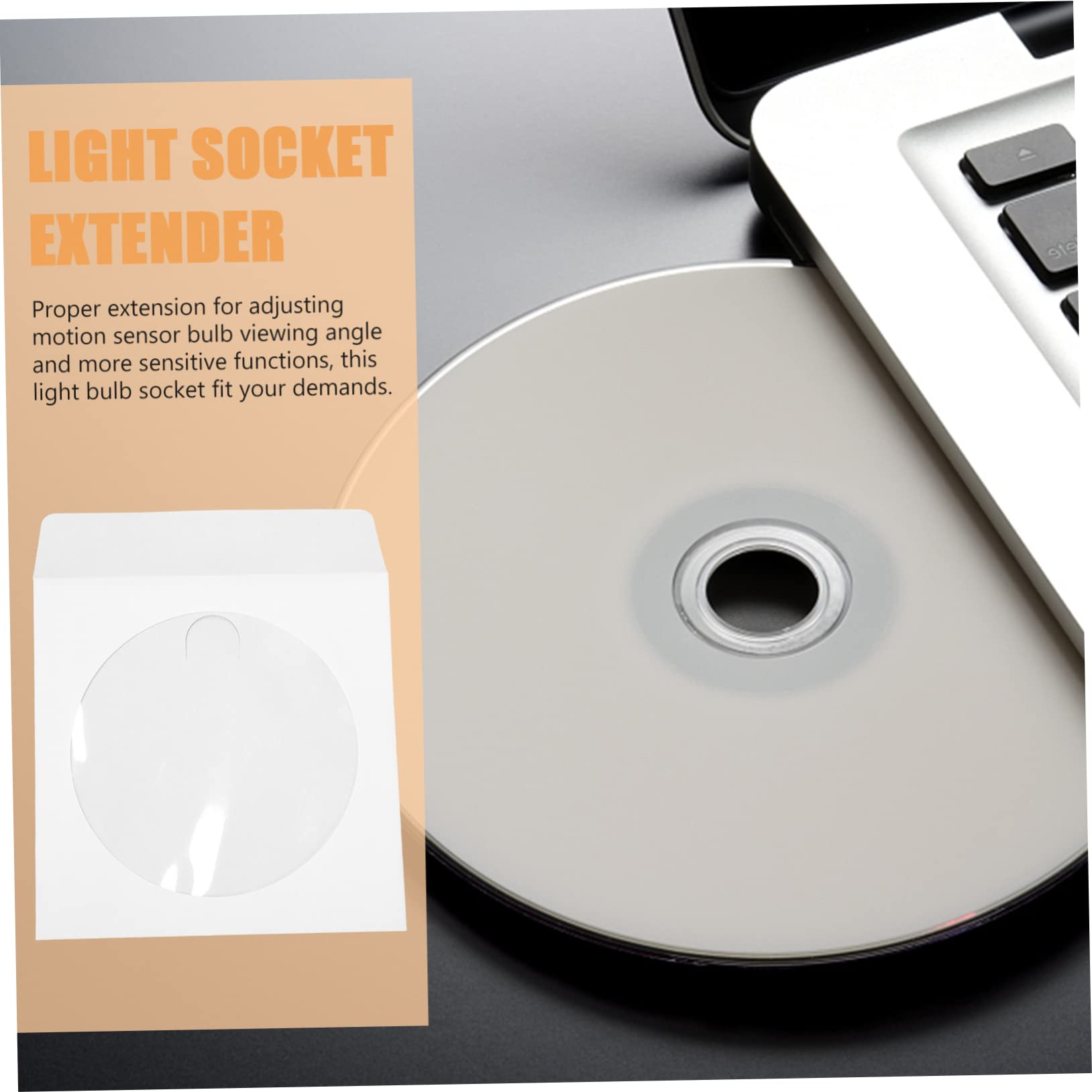 Uonlytech 300 Pcs CD Packaging Bags - Paper CD Protector Sleeves & Storage Cases for DVDs, White | Portable CD/DVD Holder & Organizer for Home, Office & Music Collections