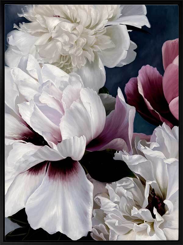 Fiore Canvas Art Print - Handmade Floral Wall Decor for Living Room, Bedroom & Office - Perfect for Home & Office Decoration