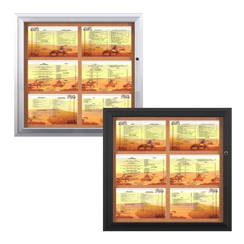 Waterproof Enclosed Outdoor Menu Cases - 8.5 x 14 Landscape Menu Holders for Restaurants, Cafes & Food Trucks - Weatherproof Sign Holders for Patio, Poolside & Outdoor Dining Areas