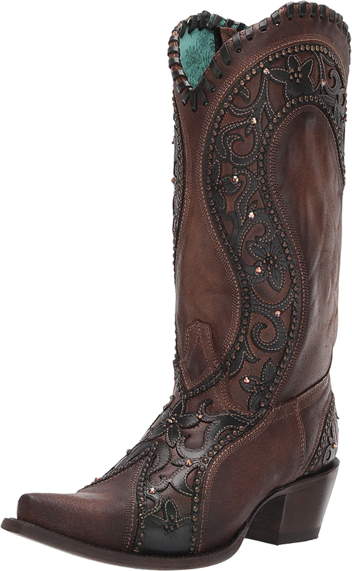 Corral Boots E1539 - Stylish Western Cowboy Boots for Men & Women | Durable Leather Riding Boots for Country, Rodeo & Outdoor Activities