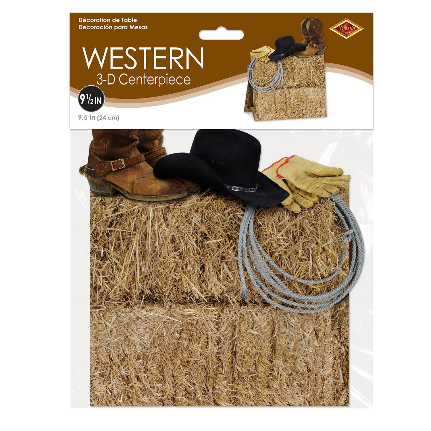 12 Pack Beistle 3D Western Party Centerpieces for Cowboy Theme Decorations - Perfect for Birthday, Wedding, and Western Party Decor