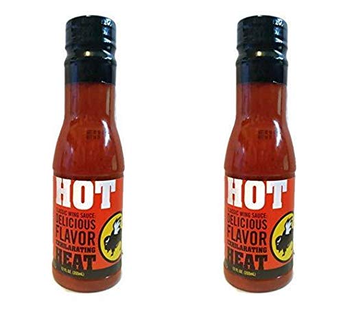 Buffalo Wild Wings Hot Sauce - 12oz Bottle (Pack of 2) | Spicy Wing Sauce for Chicken Wings, Burgers & Dips | Perfect for Game Day, BBQs & Parties