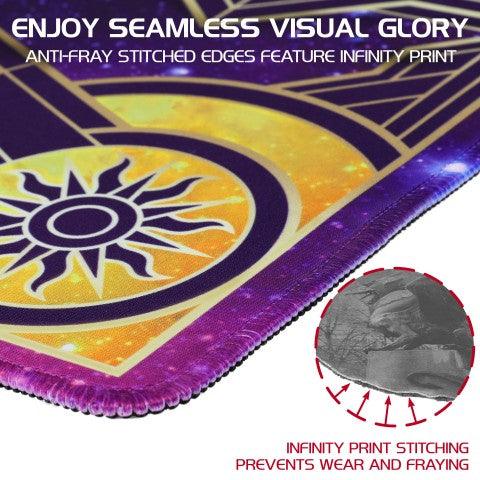 Premium Stitched Edge TCG Playmat with Star Design - Perfect for Magic: The Gathering, Pokémon, and Yu-Gi-Oh! Card Games