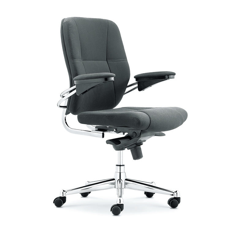 Premium Black Executive Office Chair - Ergonomic High Back Leather Chair for Home & Office Workspace, Conference Room, Gaming Desk - Adjustable Lumbar Support & Swivel Base