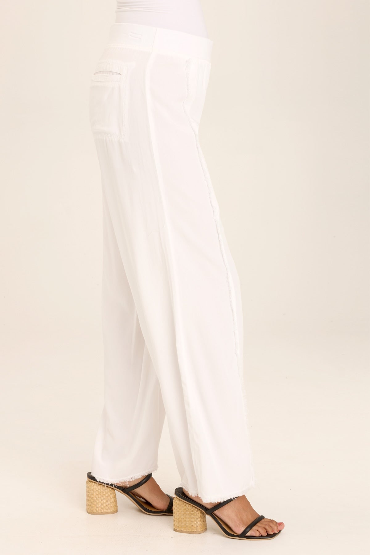 Stylish Women's High Waisted Twill Beach Pants - Lightweight, Breathable & Comfortable for Summer Vacations, Travel & Casual Outings