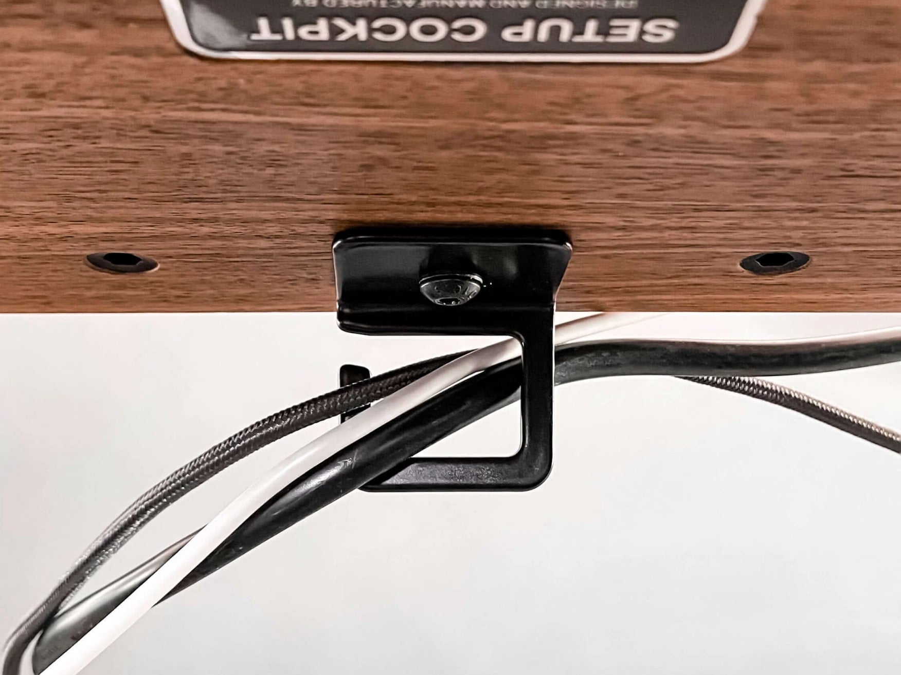 Cable Management Organizer for Gaming Setup Cockpit - Perfect for PC, Desk, and Home Office Wire Organization