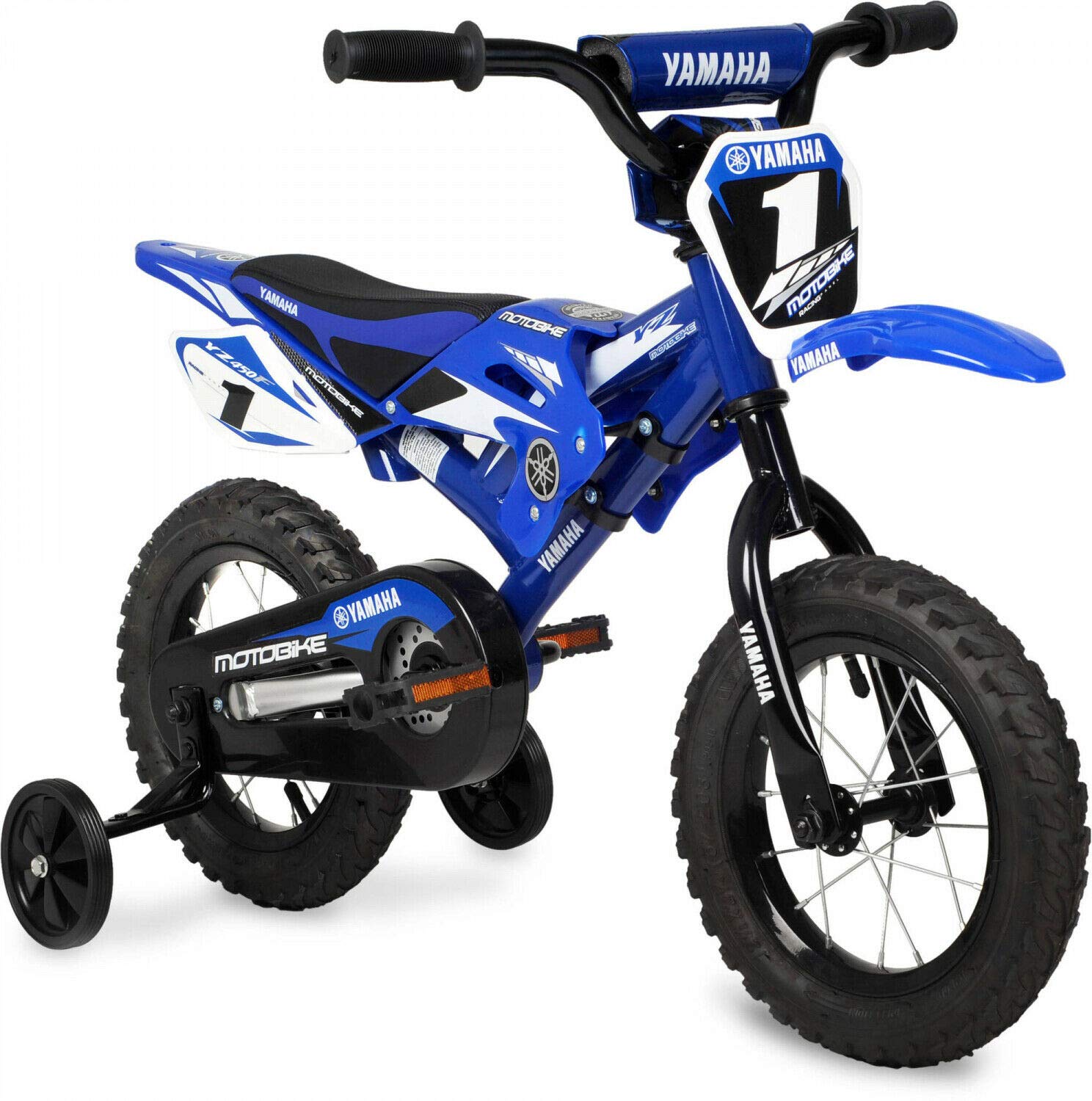 12 Inch Yamaha Dirt Bike for Kids - Lightweight BMX Motorcycle with Training Wheels - Perfect for Boys & Girls Outdoor Riding, Backyard Play & Beginner Cycling Practice