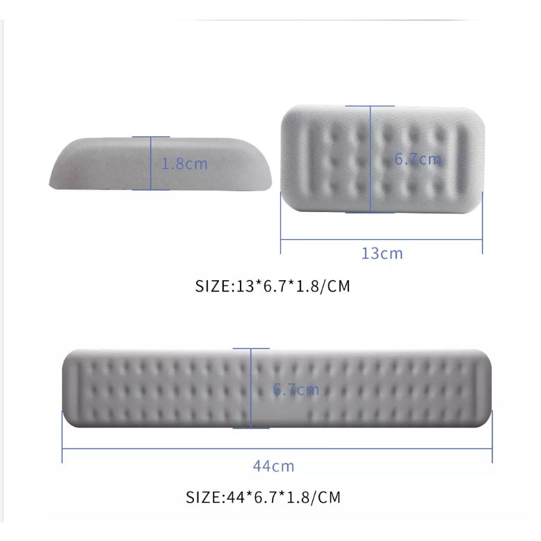 Vaydeer Ergonomic Memory Foam Mouse & Keyboard Wrist Rest - Comfort Support for Gaming, Typing & Office Work - Reduce Wrist Pain & Fatigue for PC, Laptop Users