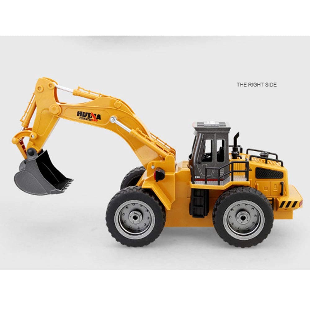 6-Channel Remote Control Excavator Toy - RC Construction Vehicle with Realistic Digging & Dumping Functions, Engineering Sand Digger for Kids Ages 6-12 | Perfect for Outdoor Play, Sandbox Activities & Construction Pretend Play