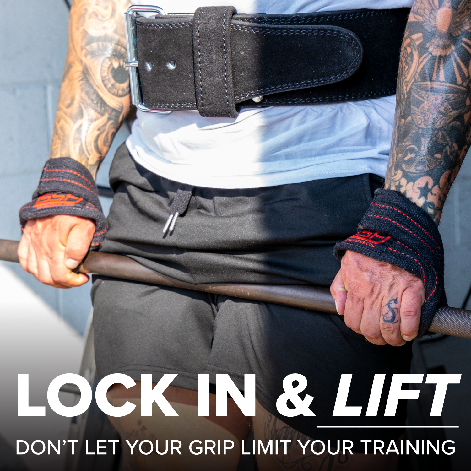 Best Figure 8 Lifting Straps for Weightlifting & Powerlifting - Heavy Duty Gym Wrist Wraps Support for Deadlifts, Squats & Strength Training