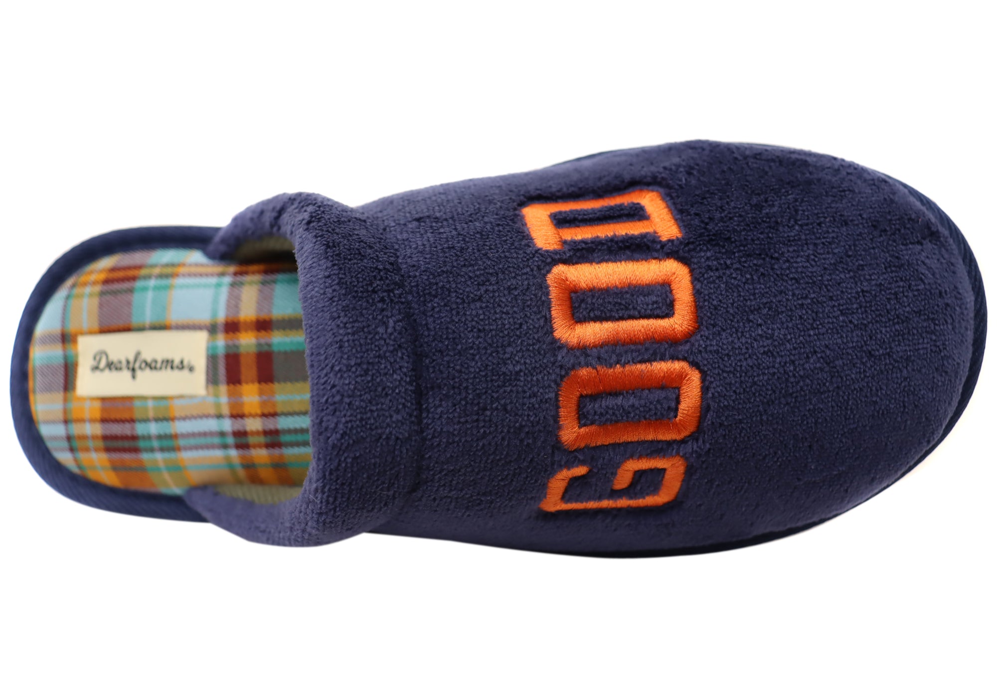 Dearfoams Men's Comfortable Terry Cloth Scuff Slippers - Cozy House Shoes for Indoor Relaxation & Lounging