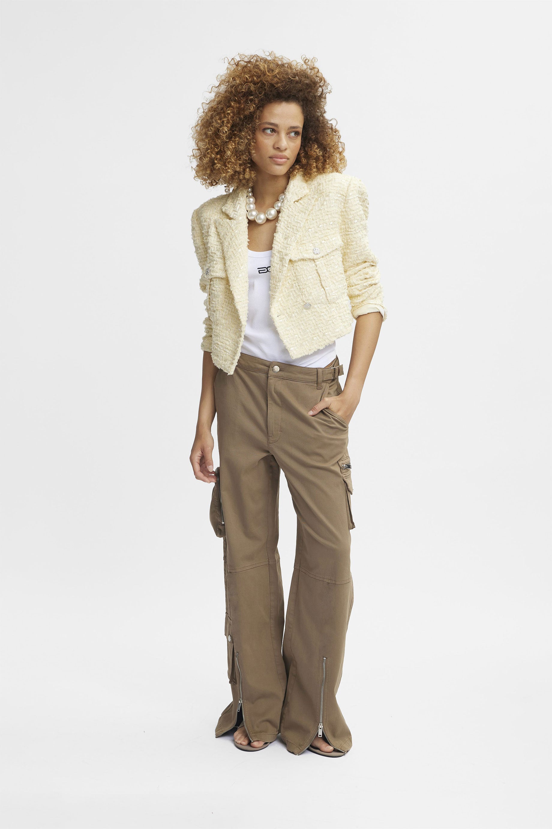 Gestuz Fringa Jacket - Stylish Women's Outerwear for Fall & Winter | Banana Republic Inspired Fashion | Perfect for Work, Travel & Casual Outings
