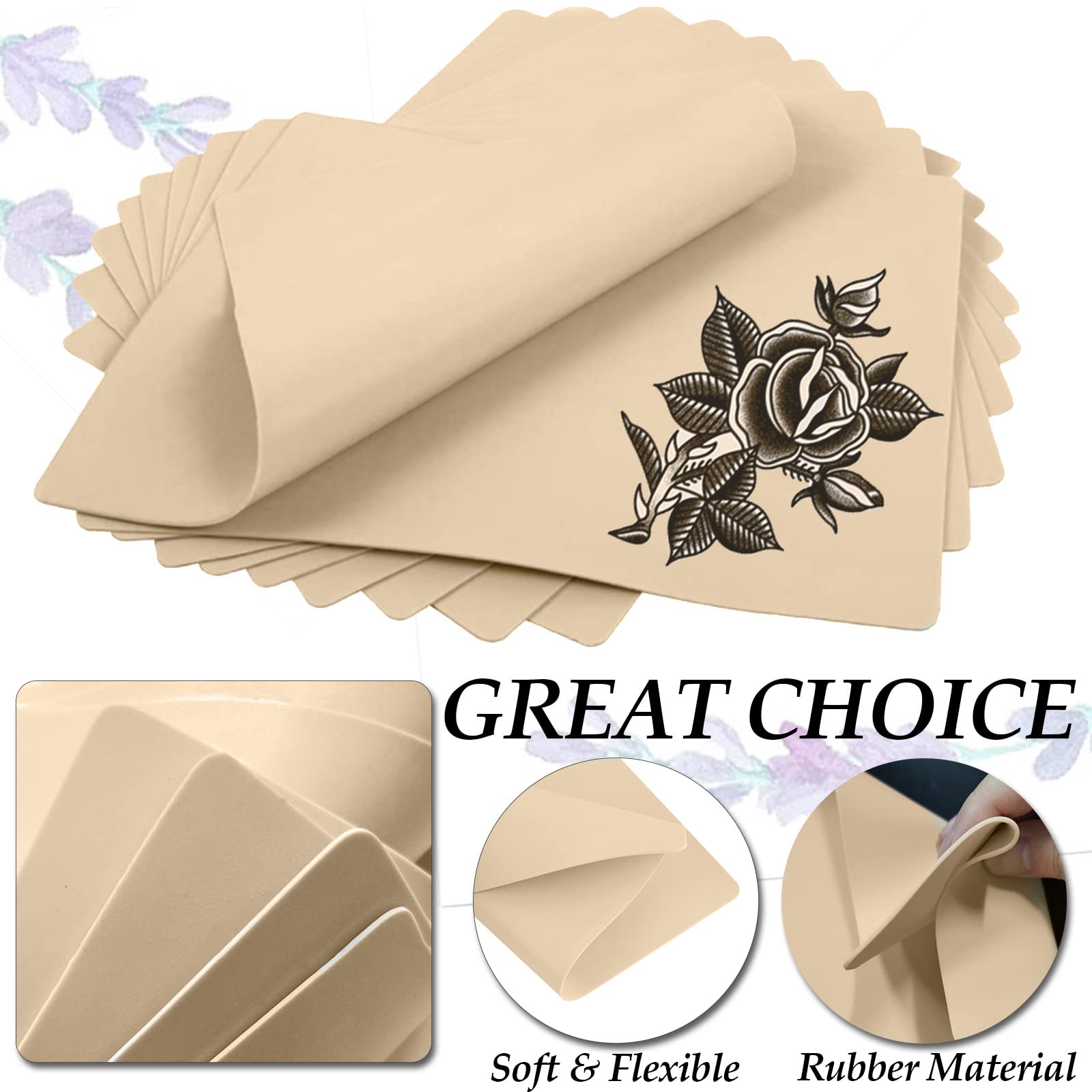 Usiriy 12Pcs Tattoo Practice Skin - 7.4x5.6