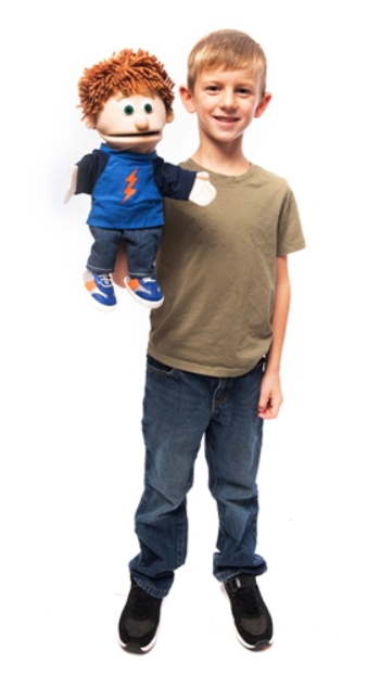 **Luca Small 36 cm Hand Puppet - Soft Plush Animal Puppet for Kids, Interactive Storytelling & Role Play (Code 14) - Perfect for Classroom, Home & Theater Performances**