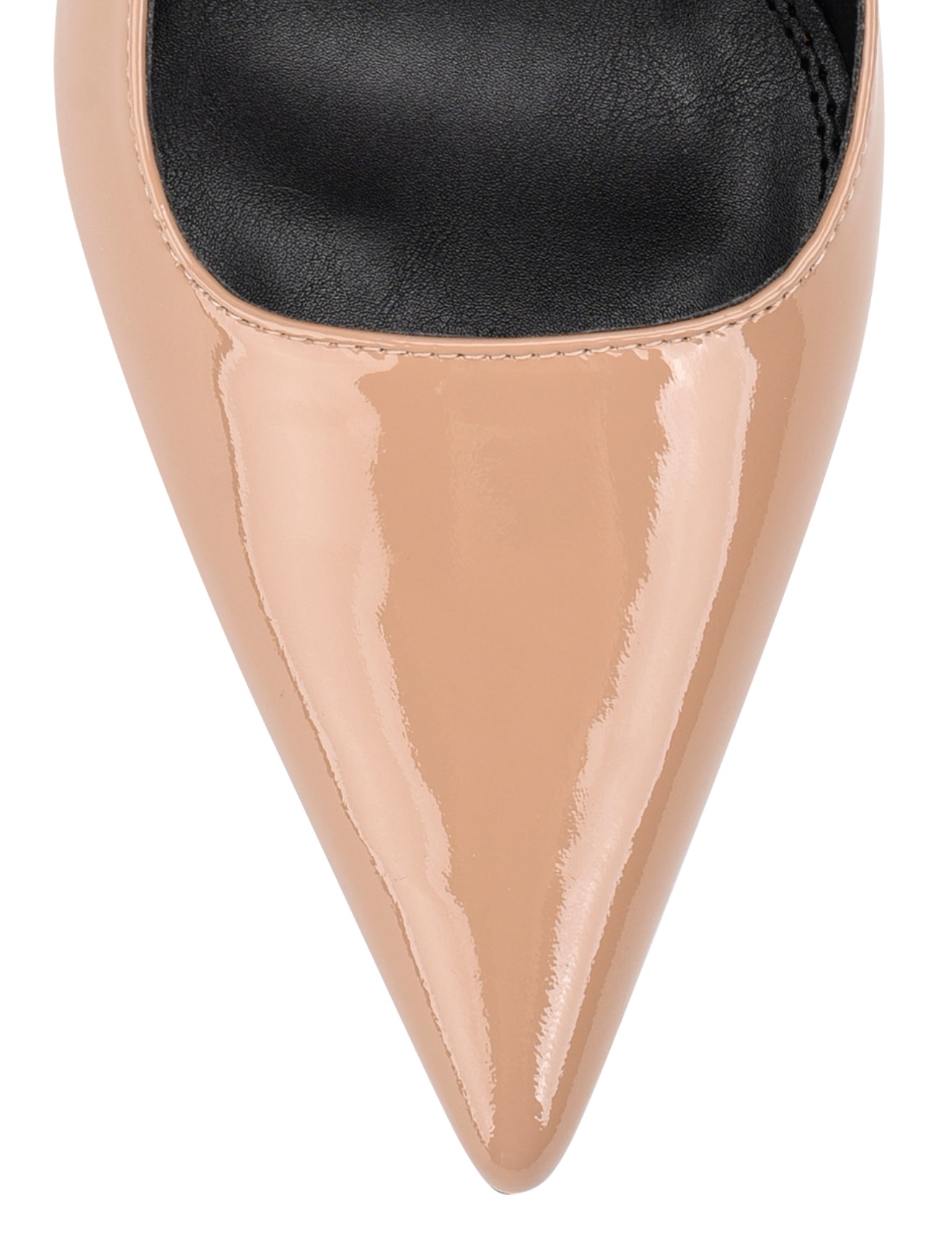 Yarra Pointed Toe Slingback Heels - Almond Tan Patent Leather Women's Dress Shoes for Office, Wedding & Evening Events