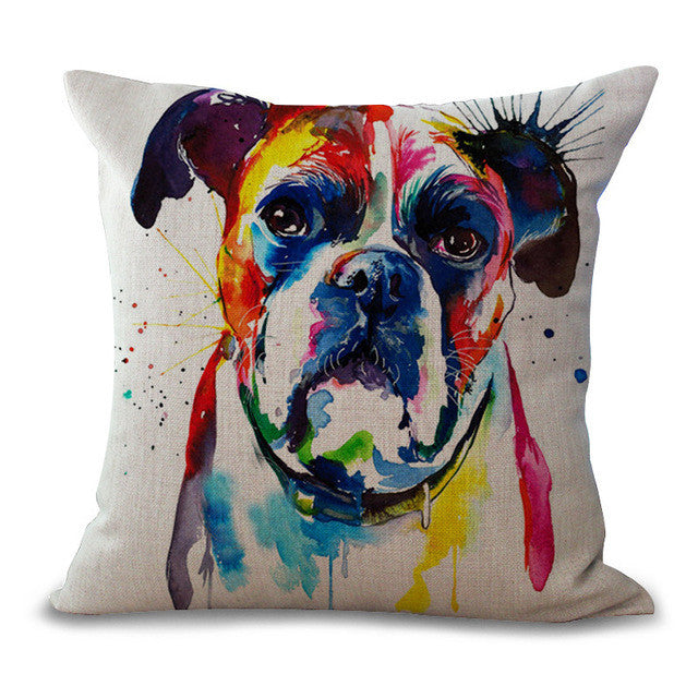 Bullfight Dog Pillow Cases - Soft & Durable Dog Pattern Pillow Covers for Home Decor, Bedroom, Living Room, and Gifts