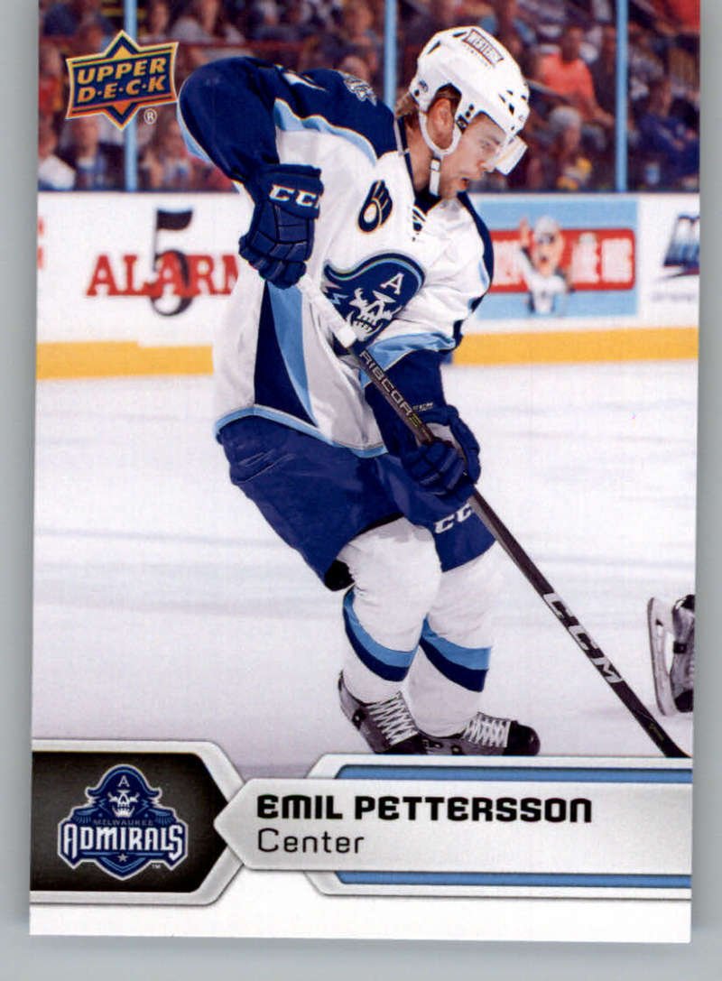 2017-18 Upper Deck AHL #75 Emil Pettersson Milwaukee Admirals Hockey Trading Card - Collectible Sports Memorabilia for NHL Fans & Card Collectors | Perfect for Display, Trading, and Investment