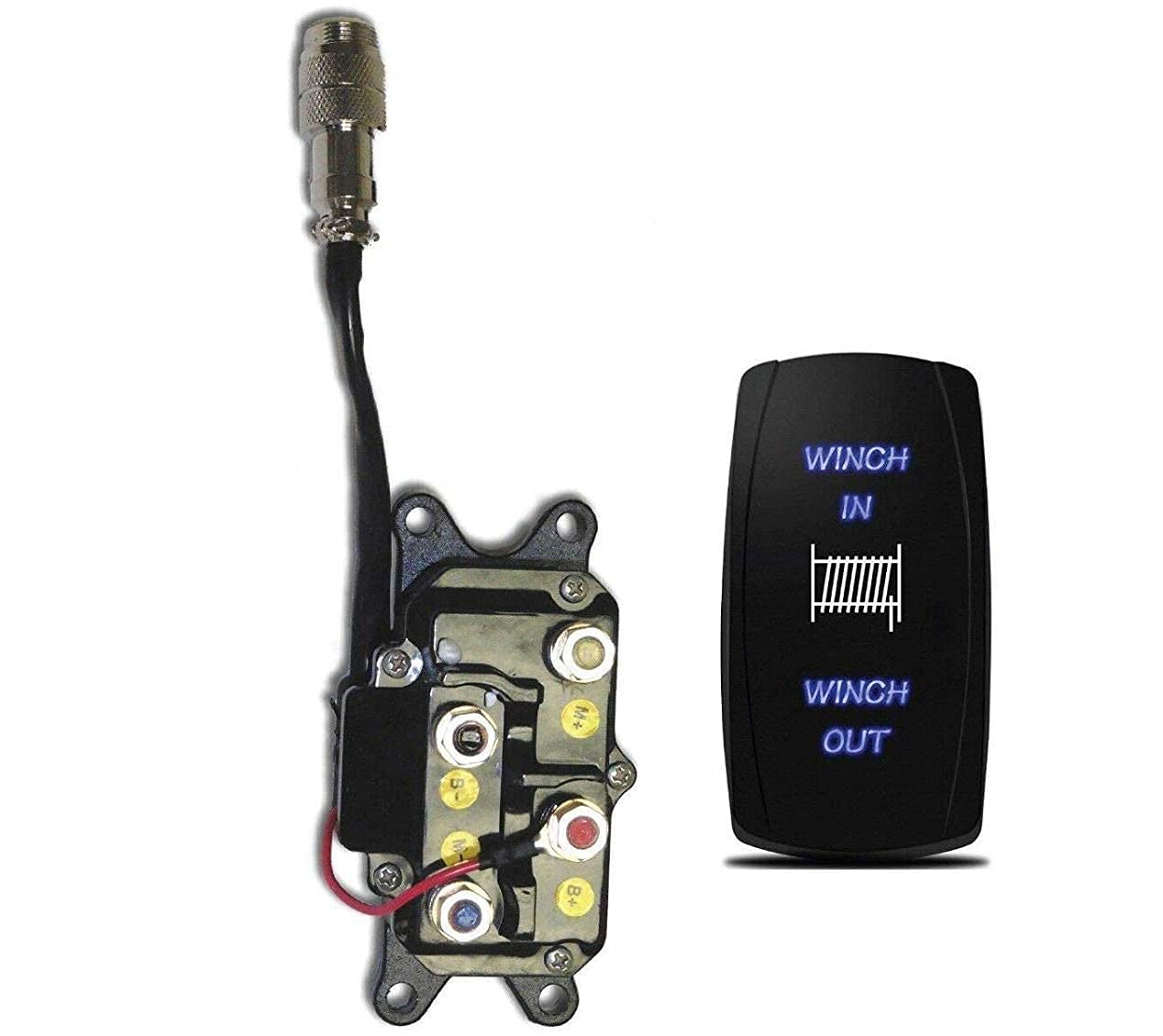 Mad Dog 3500 LB Winch with Mount Kit - Synthetic Rope for Honda Pioneer 1000/LE (2016-2024) - Off-Road Recovery, ATV & UTV Accessories for Tough Terrain Adventures