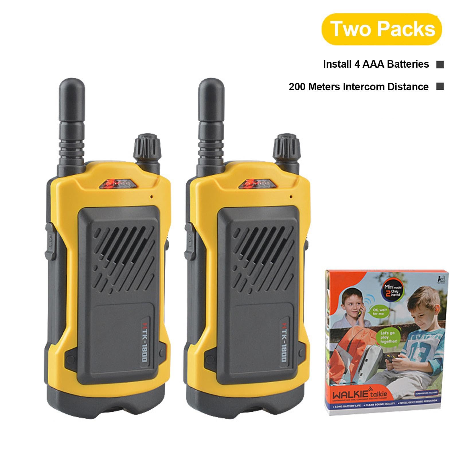 Long Range Walkie Talkies for Kids - Durable Two-Way Radios Toy for Boys & Girls Age 6+ | Best Birthday Gift for Outdoor Adventures, Camping Games & Backyard Play
