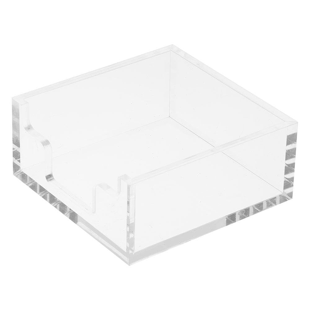 Dohobby Clear Acrylic Sticky Note Holder - Memo Pad Dispenser & Organizer for Office, Home, School - Perfect for Desk Organization, Productivity Tools, and Note-Taking Accessories