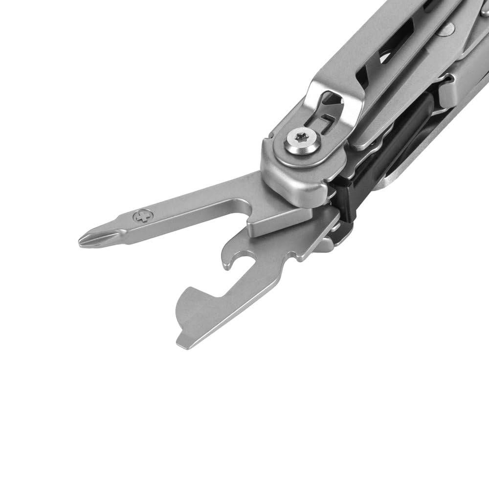 M-Tac 11-in-1 Multitool Pliers - Stainless Steel Utility Screwdriver Multi Tool with Nylon Belt Sheath for EDC, Outdoor Camping, Fishing, Survival & Hiking (Silver #3) - Perfect for Everyday Carry, Emergency Repairs & Outdoor Adventures