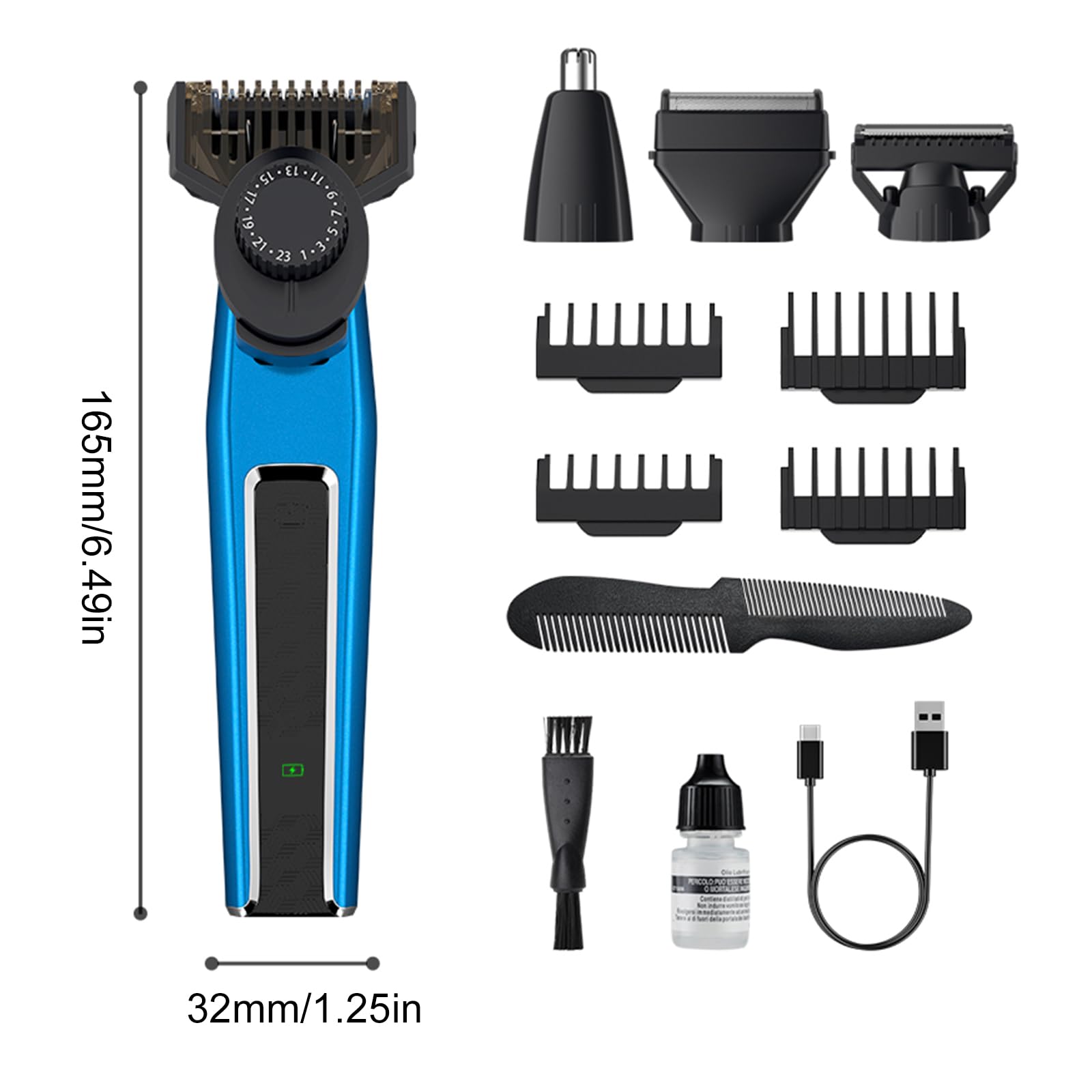 Electric Nose Hair Trimmer - USB Rechargeable Grooming Tool for Men | Painless Nose & Ear Hair Removal | Perfect for Travel, Home & Office Use