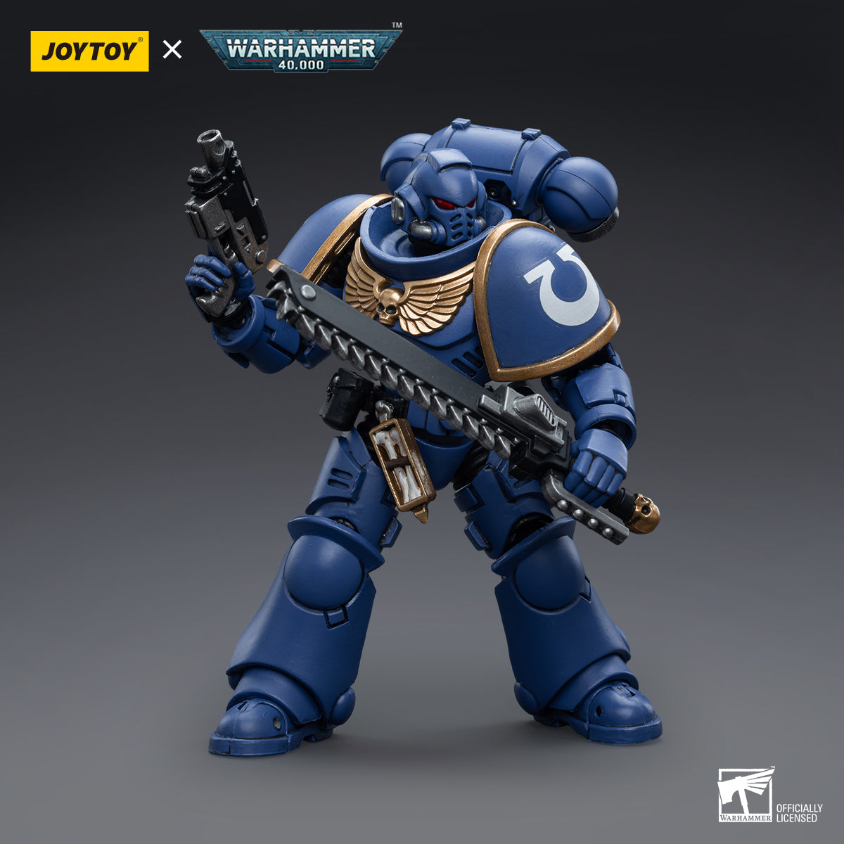 JOYTOY 1/18 Scale Warhammer 40K Intercessors Action Figure Set (4pcs) - Highly Detailed Collectible Miniatures for Tabletop Gaming & Display - Perfect for Warhammer Fans and Sci-Fi Collectors