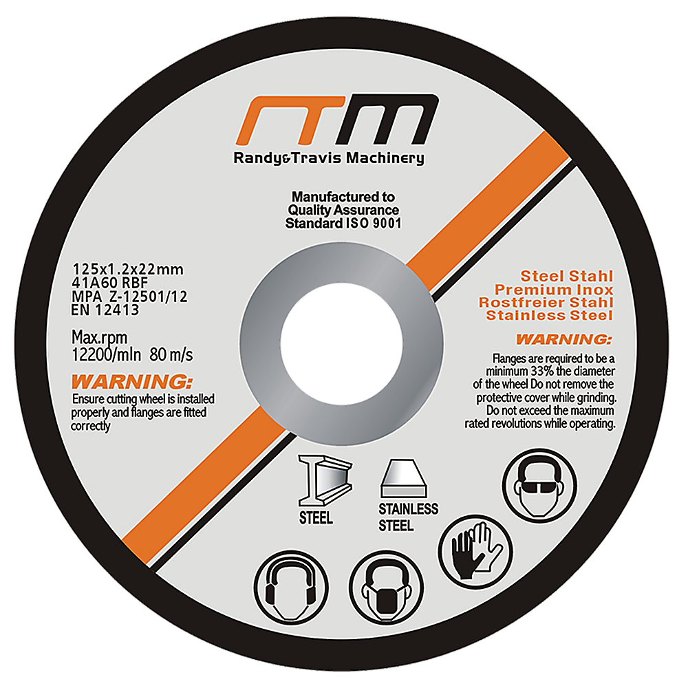 125mm 5-Inch Cutting Disc Wheel for Angle Grinder - 50 Pack | High-Speed Metal & Stainless Steel Cutting | Perfect for DIY Projects, Construction & Metalworking