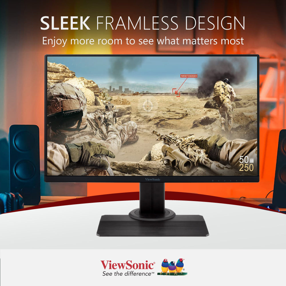 ViewSonic XG2431 24-inch 240Hz Full HD 1080p IPS Gaming Monitor - Fast Response, AMD FreeSync, HDMI/DisplayPort - Perfect for Esports, FPS & Competitive Gaming