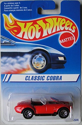 Hot Wheels Red Classic Cobra Die-Cast Car - International Version Card - Collectible Toy for Kids & Adults - Perfect for Display, Gifts & Racing Fun