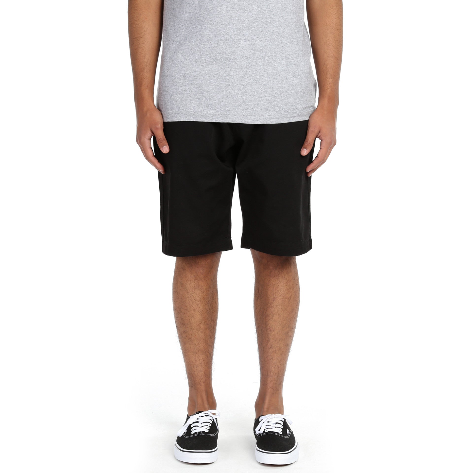 LA Gate Chino Shorts for Men - Classic Black Casual Summer Shorts | Perfect for Outdoor Activities, Travel & Beach Wear