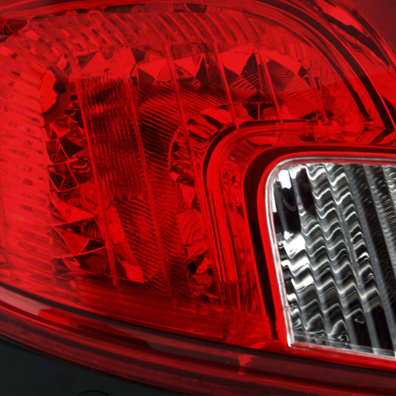 AKKON Red Chrome Tail Lights for 2013-2016 Buick Encore - Left Driver & Right Passenger Side Brake Light Pair Replacement | Enhances Vehicle Style & Night Visibility