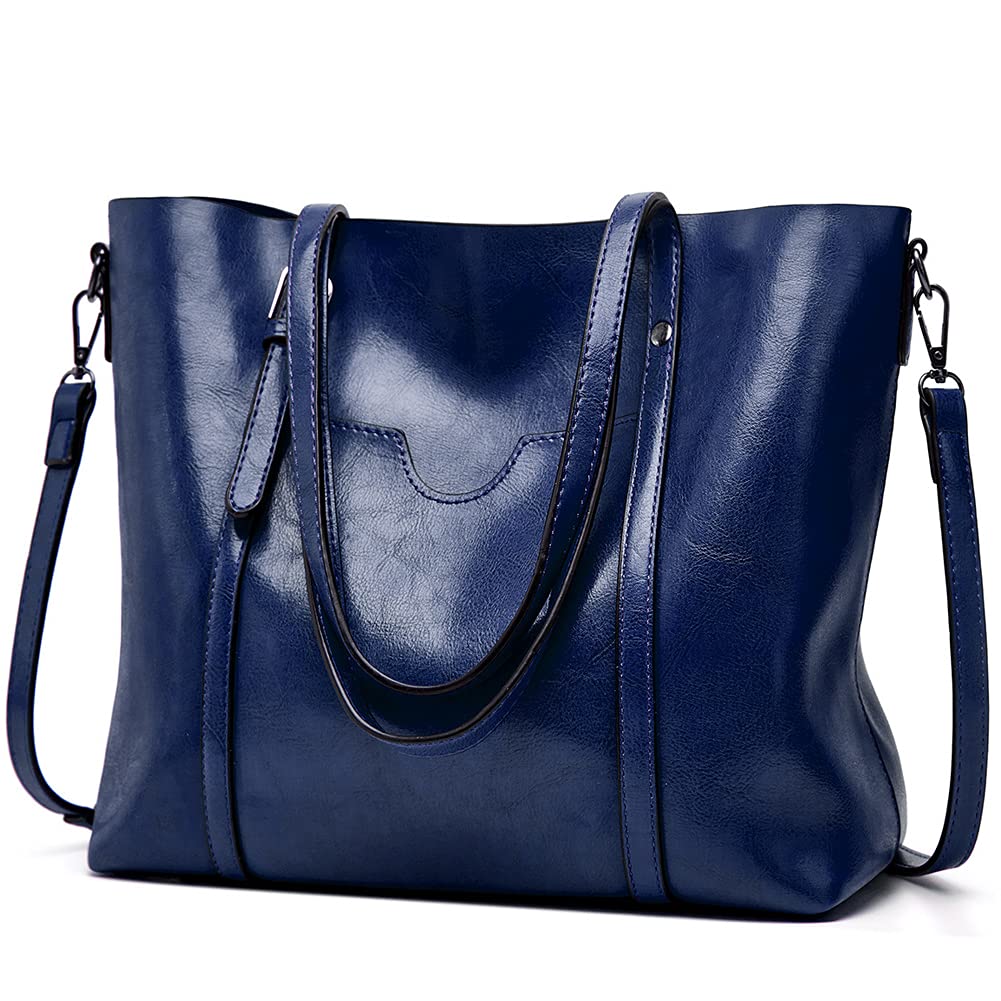 Premium Leather Tote Bag for Women - Stylish Crossbody Shoulder Bag with Large Capacity, Perfect for Work, Laptop, and Travel | Office Commute, Business Meetings, Weekend Getaways
