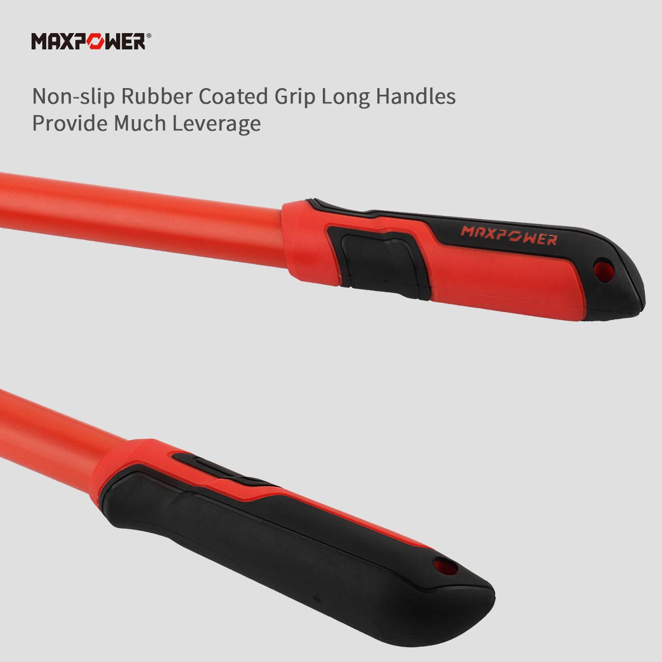 MAXPOWER 24-Inch Heavy Duty Bolt Cutter - Chrome Molybdenum Steel Blade for Cutting Chains, Locks & Metal Rods - Ideal for Construction, DIY & Emergency Use