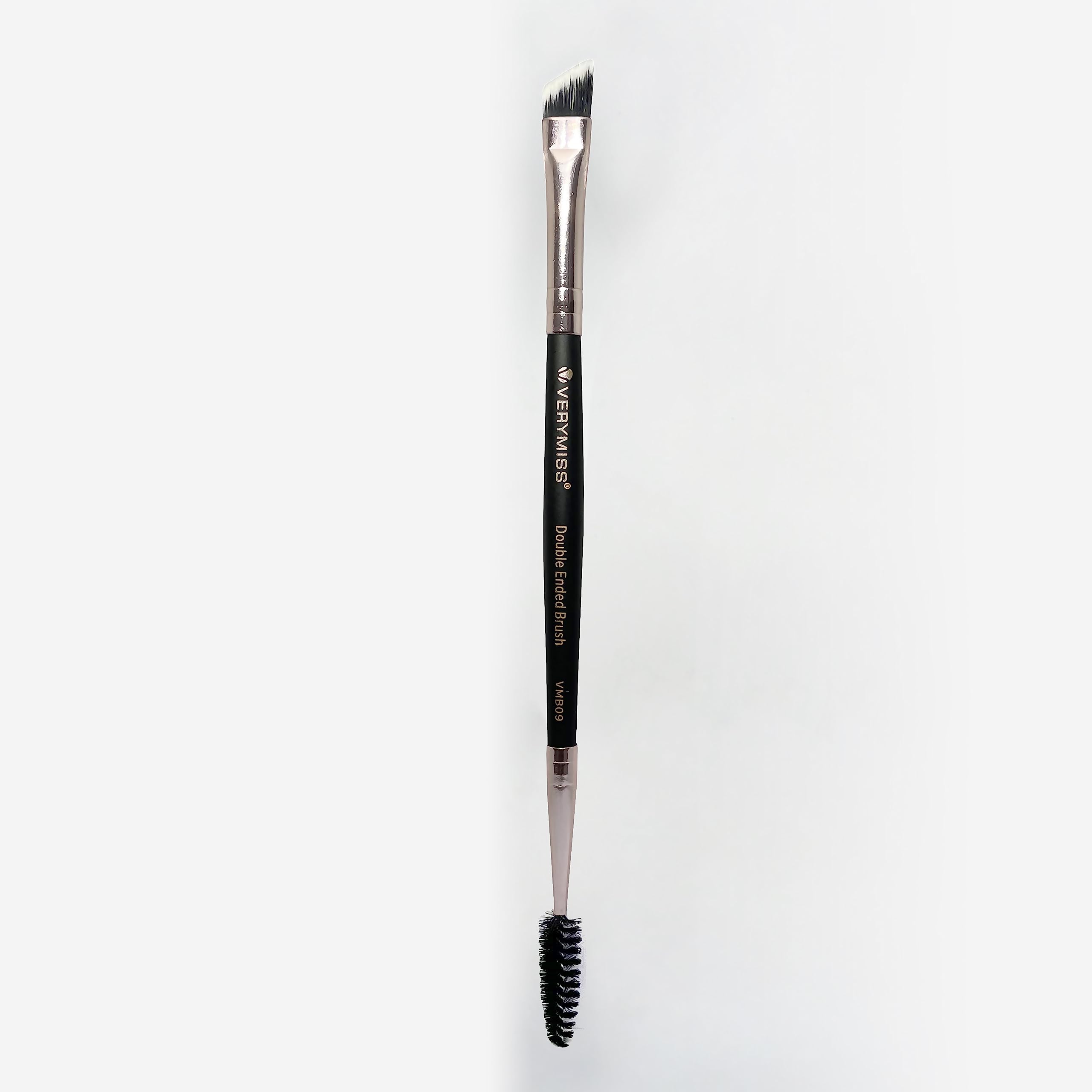 Verymiss Double Ended Makeup Brush - Angled & Mascara Brush for Flawless Eye Makeup | Perfect for Contouring, Eyebrow Shaping & Lash Application