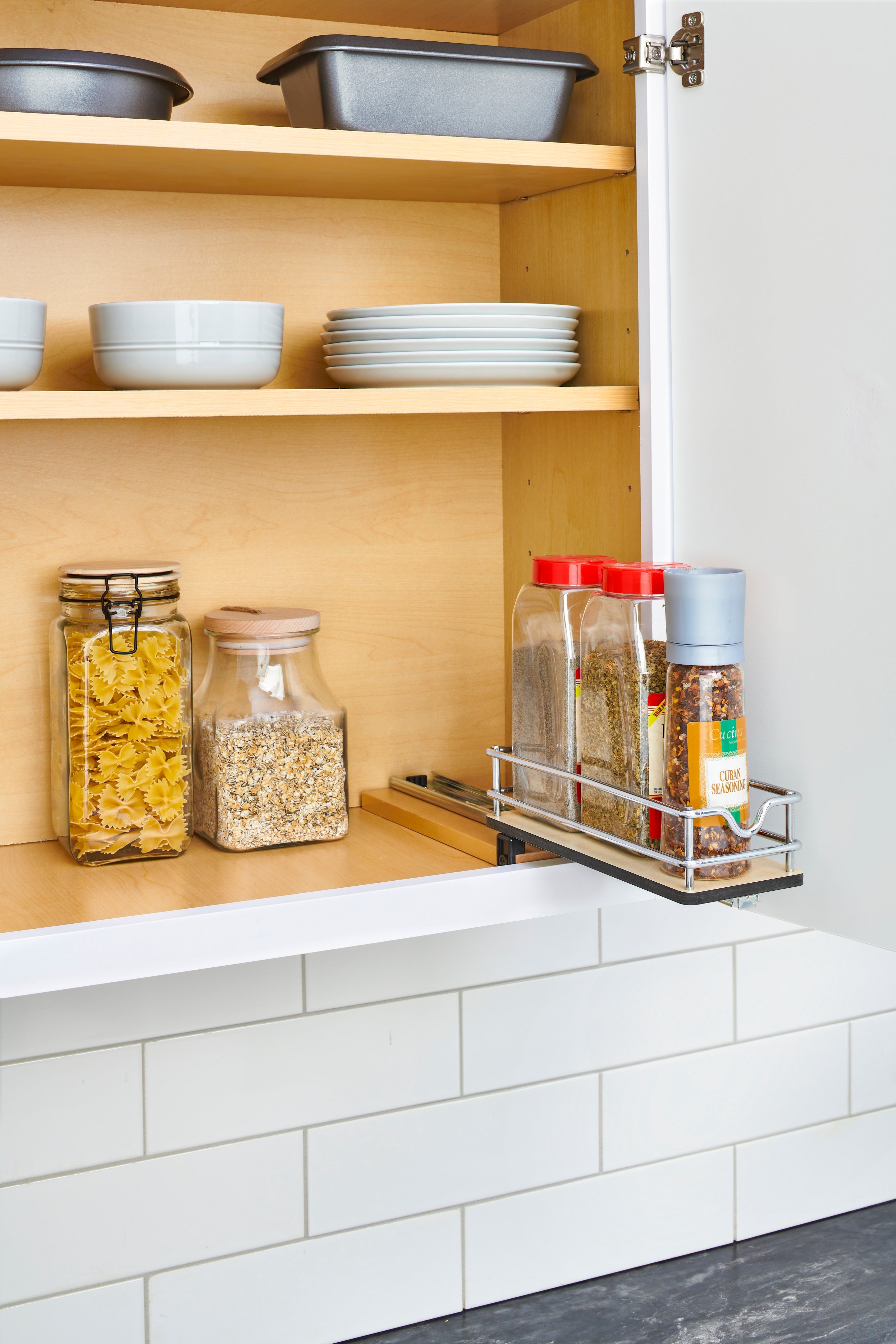 5-Tier Wide Wire Wall Mount Pull-Out Organizer - Heavy Duty Storage Rack for Kitchen, Pantry, Bathroom & Garage Organization