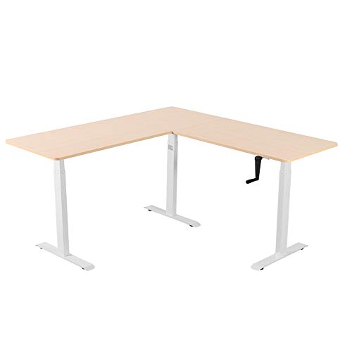 White Frame/Light Oak Top