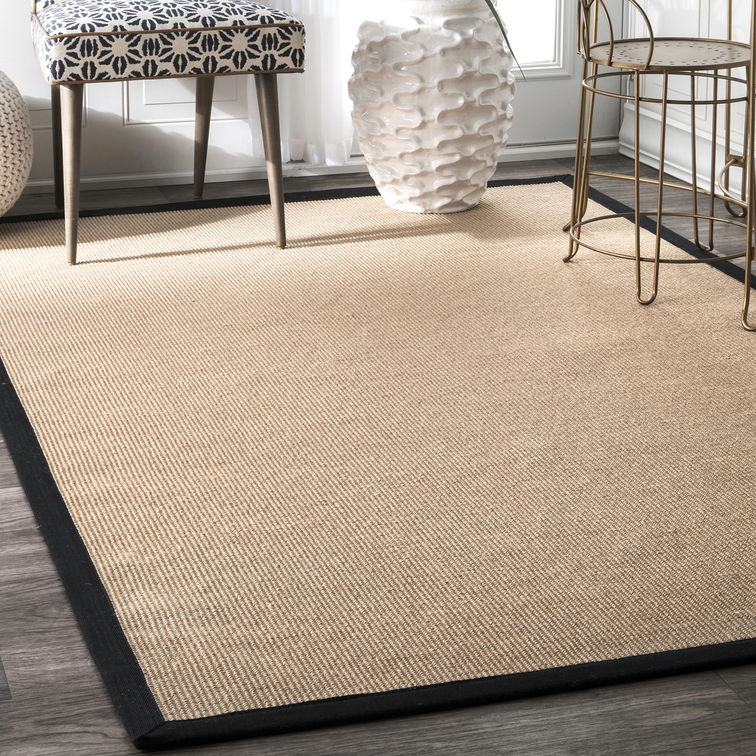 nuLOOM Machine Woven Laurel Jute Runner Rug, 2'6