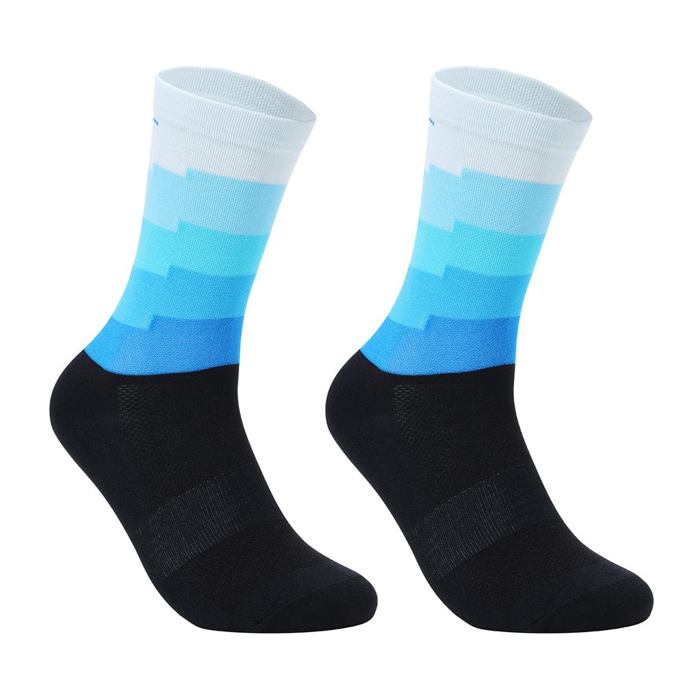 **Breathable Unisex Cycling & Running Compression Socks for Men & Women - Moisture-Wicking, Anti-Slip, Cushioned for Sports & Outdoor Activities**    *(Perfect for Cycling, Running, Gym Workouts & Hiking - Stay Comfortable & Supported All Day!)*