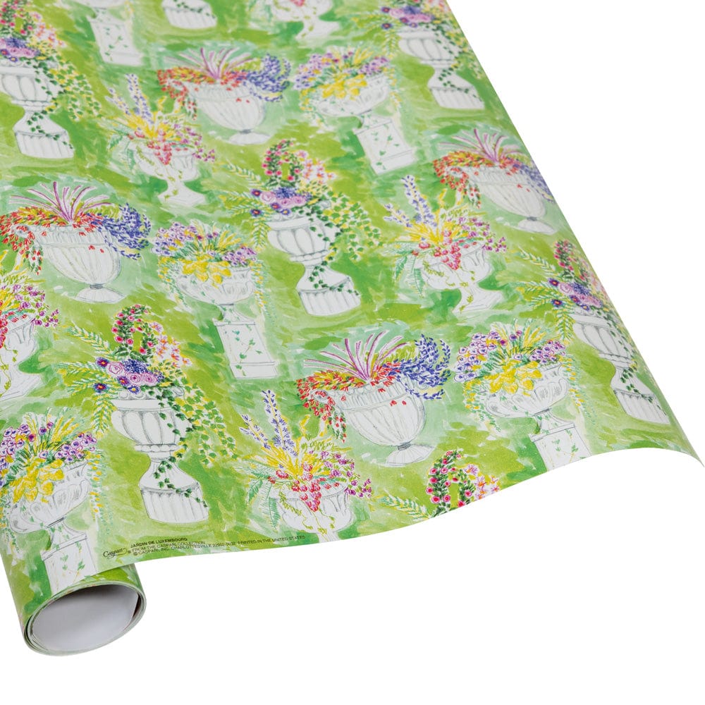Luxembourg Garden Wrapping Paper - Floral Design Gift Wrap for Birthdays, Weddings & Special Occasions - Premium Quality Decorative Paper for DIY Crafts & Present Packaging