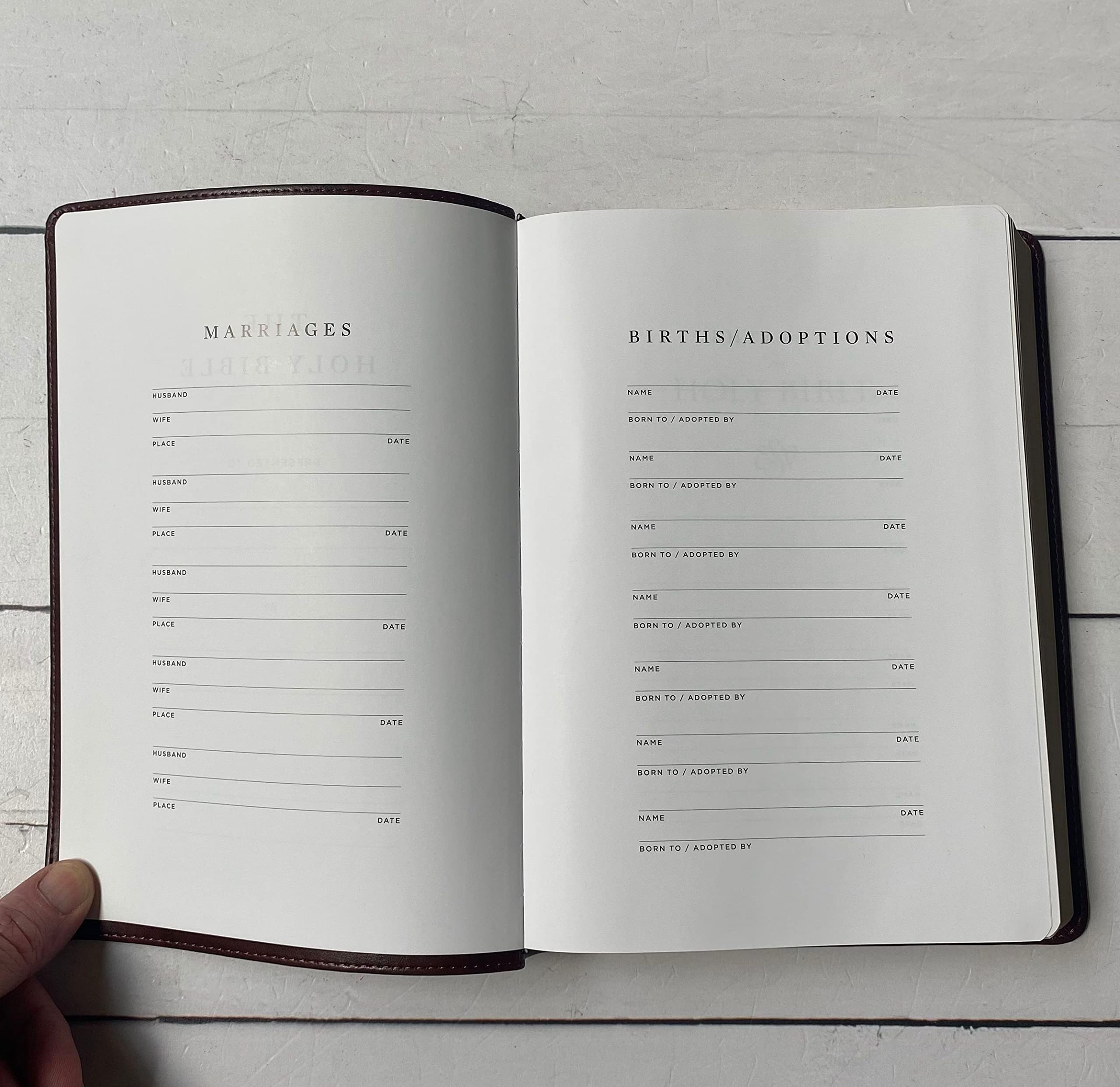 Hand Lettered & Laser Engraved ESV Wide Margin Red Letter Bible - Personalized Christian Gift with Custom Name Engraving | Perfect for Baptisms, Weddings & Bible Study