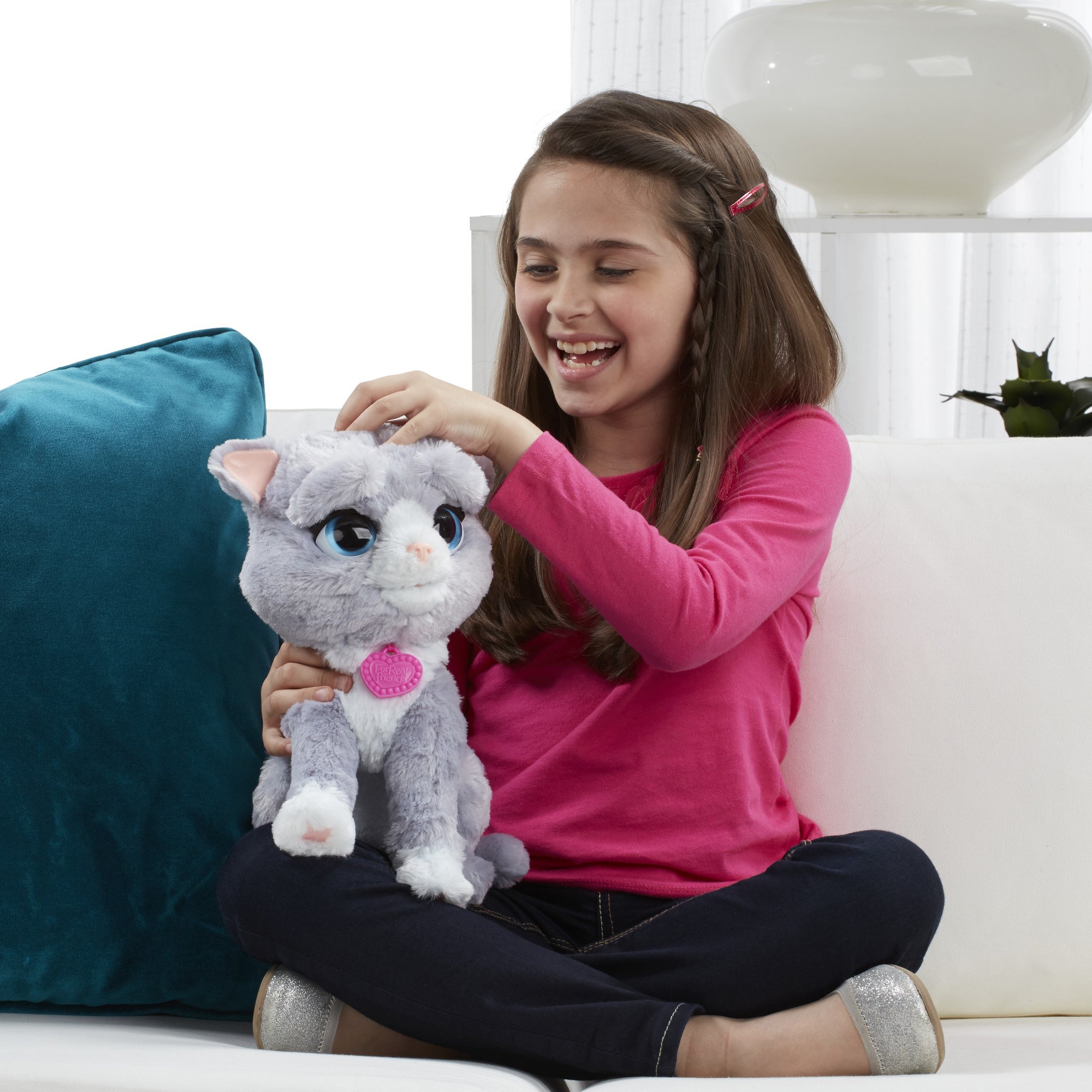 FurReal B5936AS0 Interactive Bootsie the Cat Toy - Realistic Animated Pet for Kids, Perfect for Playtime & Cuddling at Home